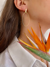 Carica l'immagine nel visualizzatore di Gallery, Orecchini in argento Ellisse big