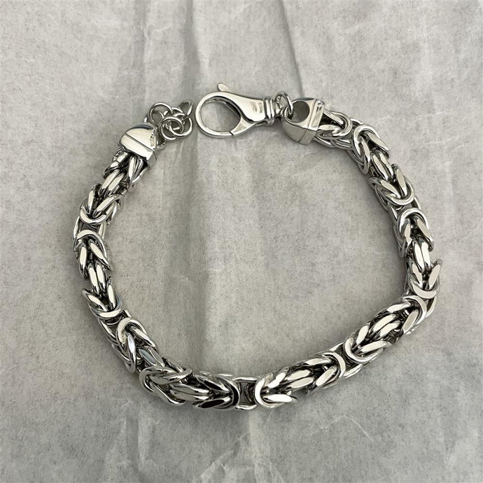 Bracciale uomo maglia bizantina