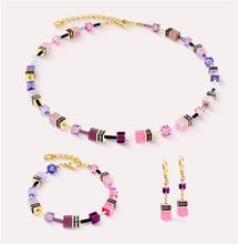 Carica l'immagine nel visualizzatore di Gallery, Collana GeoCUBE® Iconic rosa-lilla  2838/10-1927