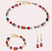 Carica l'immagine nel visualizzatore di Gallery, Bracciale GeoCUBE® Iconic Precious Festive rosso  4905/30-0316