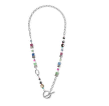 Carica l'immagine nel visualizzatore di Gallery, Collana GeoCUBE® Chunki Multicolor 4709/10-1561