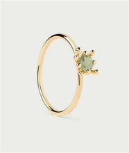 Carica l'immagine nel visualizzatore di Gallery, PDPAOLA Donna Anello Green Fleur misura 14 -AN01-C91-14
