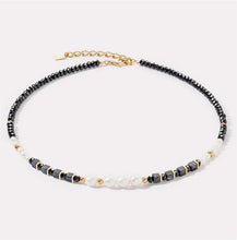 Carica l'immagine nel visualizzatore di Gallery, Collana GeoCUBE® Elegance Perle Black Gold - 1132/10-1314