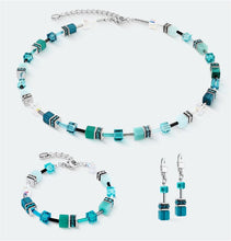 Carica l'immagine nel visualizzatore di Gallery, Bracciale GeoCUBE® Iconic Teal argento  2838/30-0624