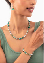 Carica l'immagine nel visualizzatore di Gallery, Collana GeoCUBE® Iconic Verde Silver 2838/10-0500