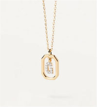Carica l'immagine nel visualizzatore di Gallery, PDPAOLA Donna Collana Mini Letter Gold G - CO01-518-U