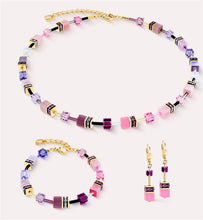 Carica l'immagine nel visualizzatore di Gallery, Orecchini GeoCUBE® Iconic rosa-lilla  2838/20-1927