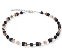 Carica l'immagine nel visualizzatore di Gallery, Collana GeoCUBE® Iconic Onice-Oro Rose' 4018/10-1300