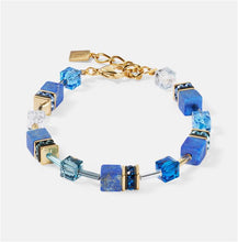 Carica l'immagine nel visualizzatore di Gallery, Bracciale GeoCUBE® Iconic Precious blu  4905/30-0700