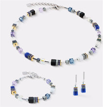 Carica l'immagine nel visualizzatore di Gallery, Bracciale GeoCUBE® Precious Motion Blue Moon Bicolore  3017/30-0708