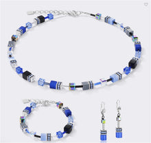 Carica l'immagine nel visualizzatore di Gallery, Collana GeoCUBE® blu cobalto  4014/10-0712