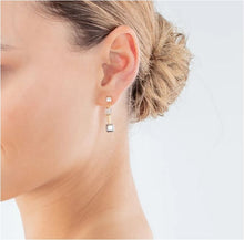 Carica l'immagine nel visualizzatore di Gallery, Orecchini GeoCUBE® Precious Avventurina Rosa Gold White 5074/21-1216