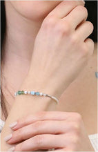Carica l'immagine nel visualizzatore di Gallery, Bracciale   Brilliant Green-Blu 4239/30-0522