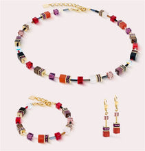 Carica l'immagine nel visualizzatore di Gallery, Collana GeoCUBE® Iconic Precious Festive rosso  4905/10-0316