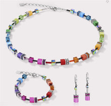 Carica l'immagine nel visualizzatore di Gallery, Collana GEOCUBE® multicolor rainbow  2838/10-1520