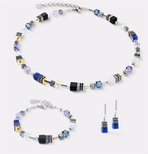 Carica l'immagine nel visualizzatore di Gallery, Collana GeoCUBE® Precious Motion Blue Moon Bicolore  3017/10-0708