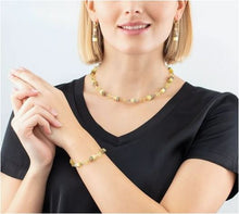 Carica l'immagine nel visualizzatore di Gallery, Braccialetto GeoCUBE® Iconic Mono  Gold Yellow 4020/30-0120