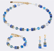 Carica l'immagine nel visualizzatore di Gallery, Bracciale GeoCUBE® Iconic Precious blu  4905/30-0700
