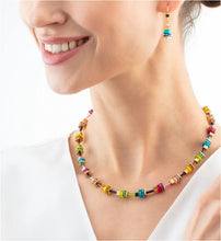 Carica l'immagine nel visualizzatore di Gallery, Collana Boho Sunset Cube rainbow  4413/10-1516