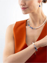 Carica l'immagine nel visualizzatore di Gallery, Orecchini GeoCUBE® Precious Fusion Pearls blu  5086/21-0716