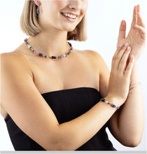 Carica l'immagine nel visualizzatore di Gallery, Bracciale GeoCUBE® Precious Motion Blue Moon Bicolore  3017/30-0708