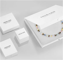 Carica l'immagine nel visualizzatore di Gallery, Orecchini GeoCUBE® Iconic Precious Multicolor Gentle  Gold 4905/21-1576