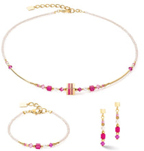Carica l'immagine nel visualizzatore di Gallery, Orecchini Coeur De Lion Square Stripes Magenta 4355/21-0416