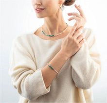 Carica l'immagine nel visualizzatore di Gallery, Orecchini GeoCUBE® &amp; Pearls verde acqua 1126/20-0605