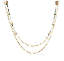 Carica l'immagine nel visualizzatore di Gallery, Coeur de Lion -GeoCUBE® Iconic Boho - Gold-Multicolour Necklace 3042/10-1576