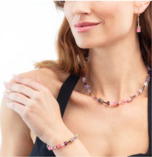 Carica l'immagine nel visualizzatore di Gallery, Collana GeoCUBE® Iconic rosa-lilla  2838/10-1927