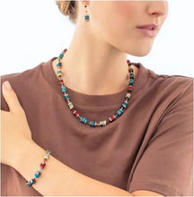 Carica l'immagine nel visualizzatore di Gallery, Orecchini GeoCUBE® Boho Winter Cube Multicolor 4412/20-1592
