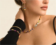 Carica l'immagine nel visualizzatore di Gallery, Collana GeoCUBE® Iconic Metallic rainbow oro  3015/10-1535