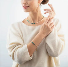 Carica l'immagine nel visualizzatore di Gallery, Bracciale GeoCUBE®&amp;Pearls verde acqua 1126/30-0605