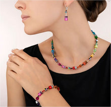 Carica l'immagine nel visualizzatore di Gallery, Collana GEOCUBE® multicolor rainbow  2838/10-1520