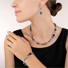 Carica l'immagine nel visualizzatore di Gallery, Collana GeoCUBE® blu cobalto  4014/10-0712