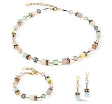 Carica l'immagine nel visualizzatore di Gallery, Orecchini GeoCUBE® Iconic Precious Multicolor Gentle  Gold 4905/21-1576