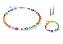 Carica l'immagine nel visualizzatore di Gallery, Braccialetto GeoCUBE® multicolor rainbow gold  2838/30-1573