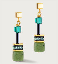 Carica l'immagine nel visualizzatore di Gallery, Orecchini GeoCUBE® Iconic Precious verde  4905/21-0500