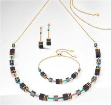 Carica l'immagine nel visualizzatore di Gallery, Braccialetto GeoCUBE® Iconic Nature Chain noir multicolore 3035/30-1315