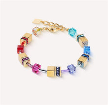 Carica l'immagine nel visualizzatore di Gallery, Bracciale GeoCUBE® Iconic Metallic rainbow-oro  3015/30-1535