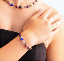 Carica l'immagine nel visualizzatore di Gallery, Bracciale GeoCUBE® Iconic Blue Moon rose gold - 2838/30-0807