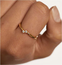 Carica l'immagine nel visualizzatore di Gallery, PDPAOLA Donna Anello The New Essentials Couplet misura 16 - AN01-872-16