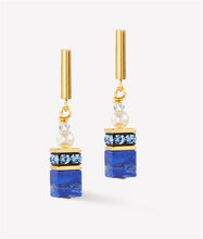 Carica l'immagine nel visualizzatore di Gallery, Orecchini GeoCUBE® Precious Fusion Pearls blu  5086/21-0716