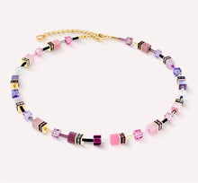 Carica l'immagine nel visualizzatore di Gallery, Collana GeoCUBE® Iconic rosa-lilla  2838/10-1927