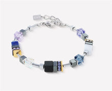 Carica l'immagine nel visualizzatore di Gallery, Bracciale GeoCUBE® Precious Motion Blue Moon Bicolore  3017/30-0708