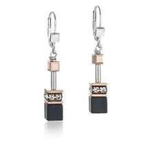 Carica l'immagine nel visualizzatore di Gallery, Orecchini GeoCUBE® onice nero 4018/20-1300