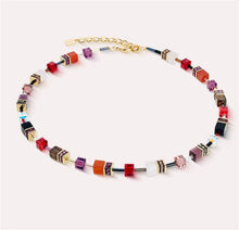 Carica l'immagine nel visualizzatore di Gallery, Collana GeoCUBE® Iconic Precious Festive rosso  4905/10-0316