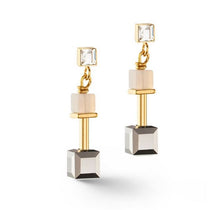 Carica l'immagine nel visualizzatore di Gallery, Orecchini GeoCUBE® Precious Avventurina Rosa Gold White 5074/21-1216