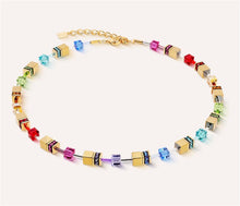 Carica l'immagine nel visualizzatore di Gallery, Collana GeoCUBE® Iconic Metallic rainbow oro  3015/10-1535