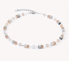 Carica l'immagine nel visualizzatore di Gallery, Collana GeoCUBE® Iconic Precious oro rosa-pesca  4017/10-0235